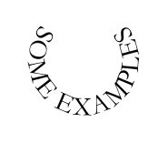 some examples